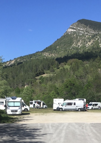 Parking camping-cars de Rémuzat